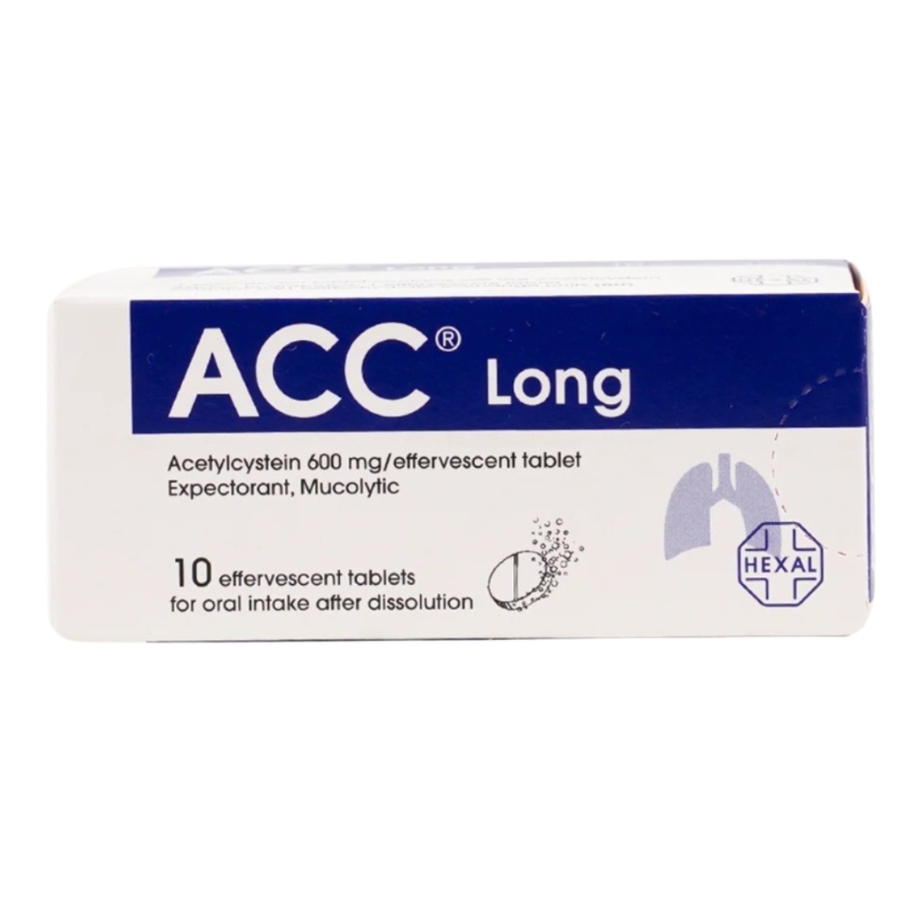 Acc Long 600mg Effervescent Tablets, 10's