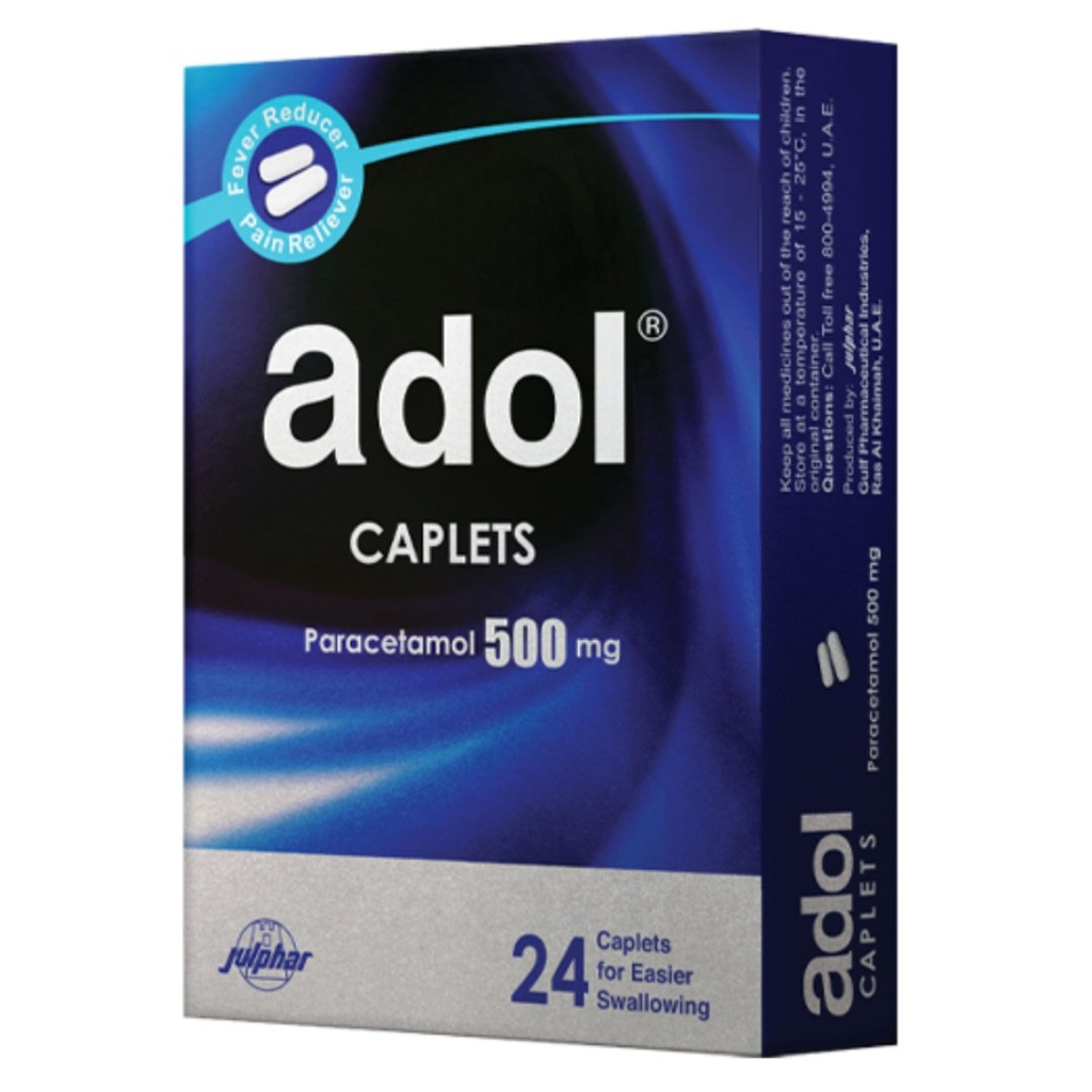 Adol 500mg Caplets, 24's