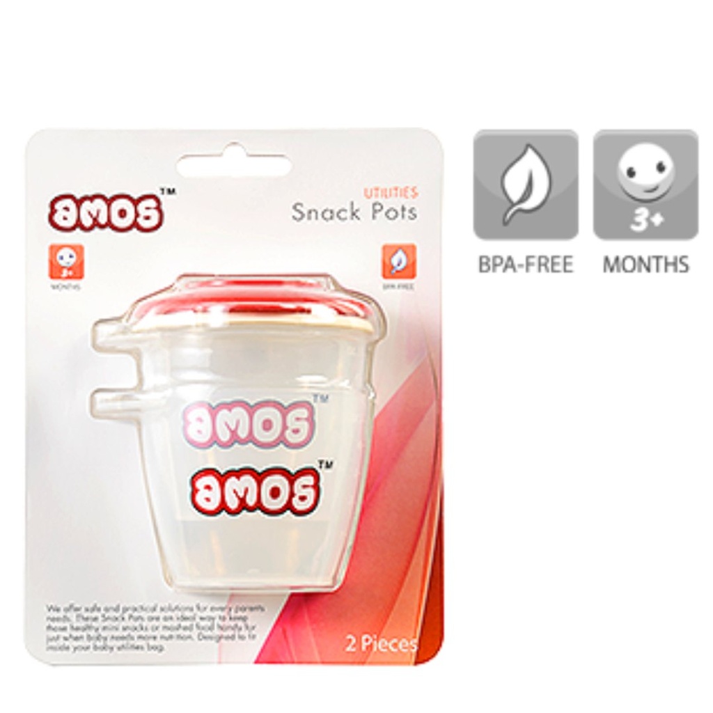 Amos Snack Pots, 2 X 150ml  