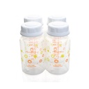 Amos Standard Neck Bottles For Breast Milk Storage, 4's
