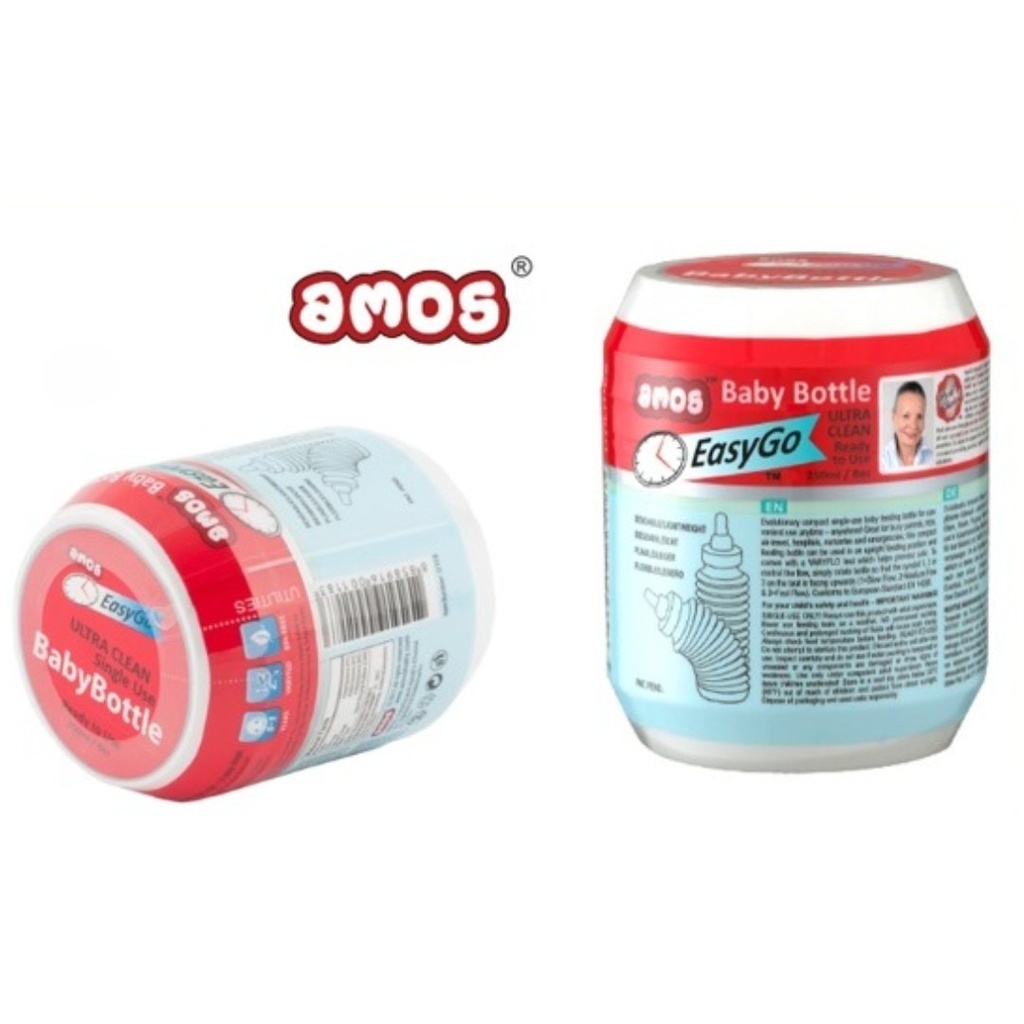 Amos Ultra Clean Ready To Use Feeding Bottle, 1's