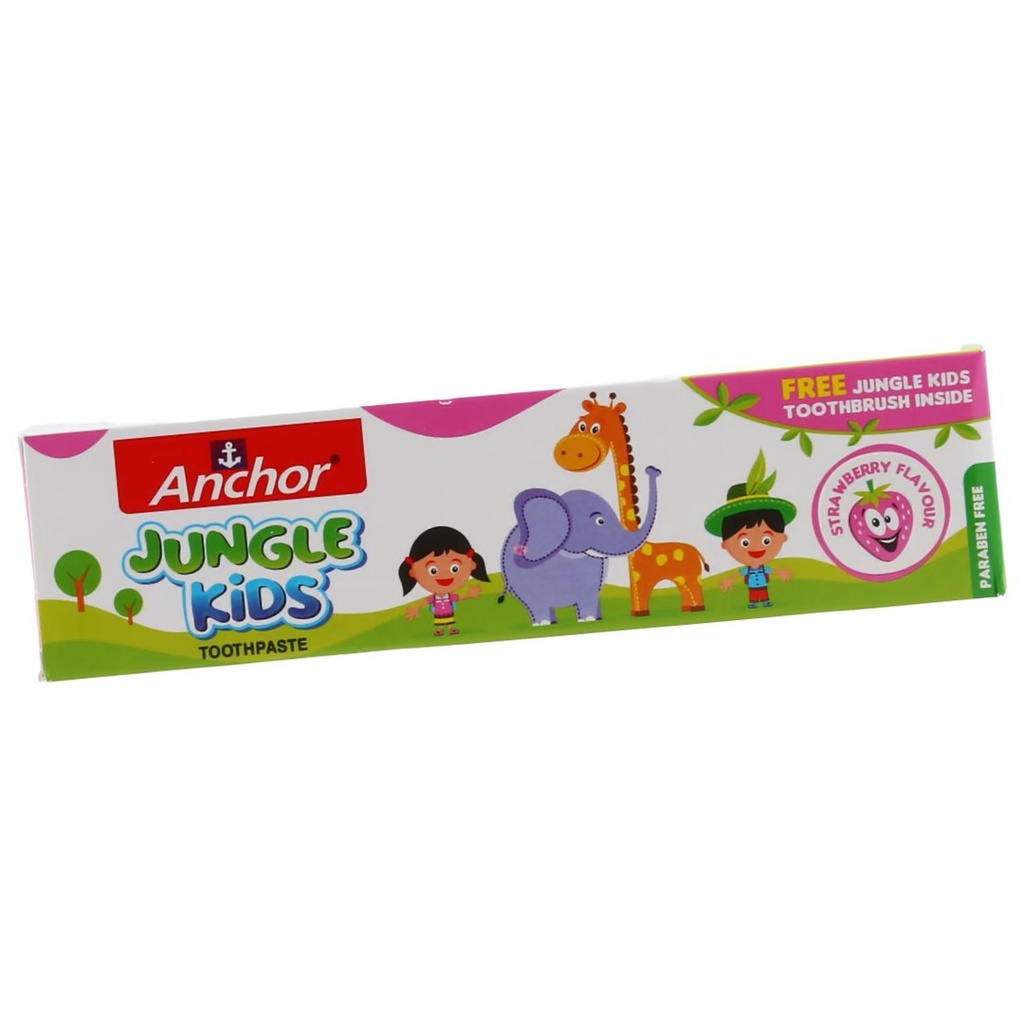 Anchor Kids Toothpaste Strawberry, 50g + Toothbrush - OFFER