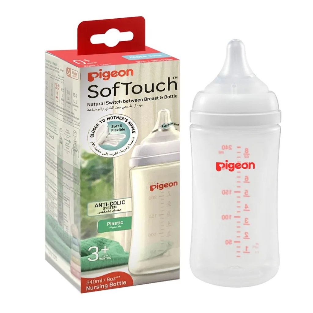 Pigeon Soft Touch Nursing Bottle, 240ml