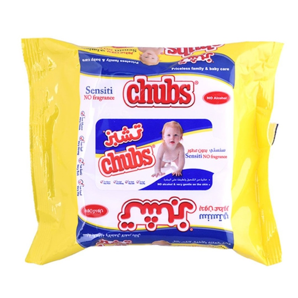 Chubs Sensitive Baby Wipes, 20's