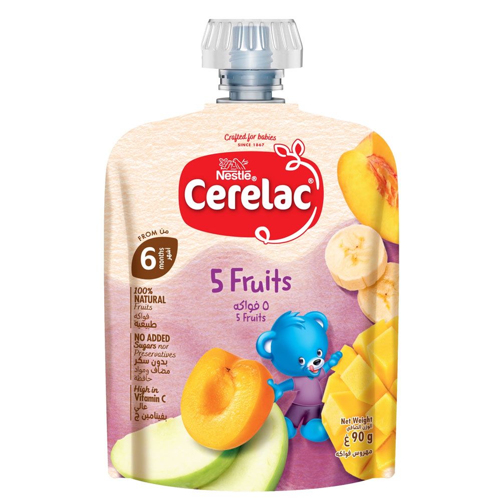 * Cerelac Pouch 6 Fruits Pouch, 90g