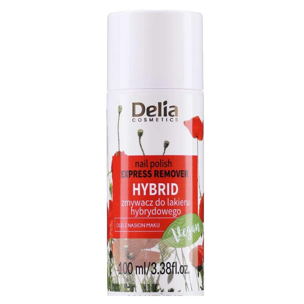 Delia Hybrid Nail Polish Remover, 100ml