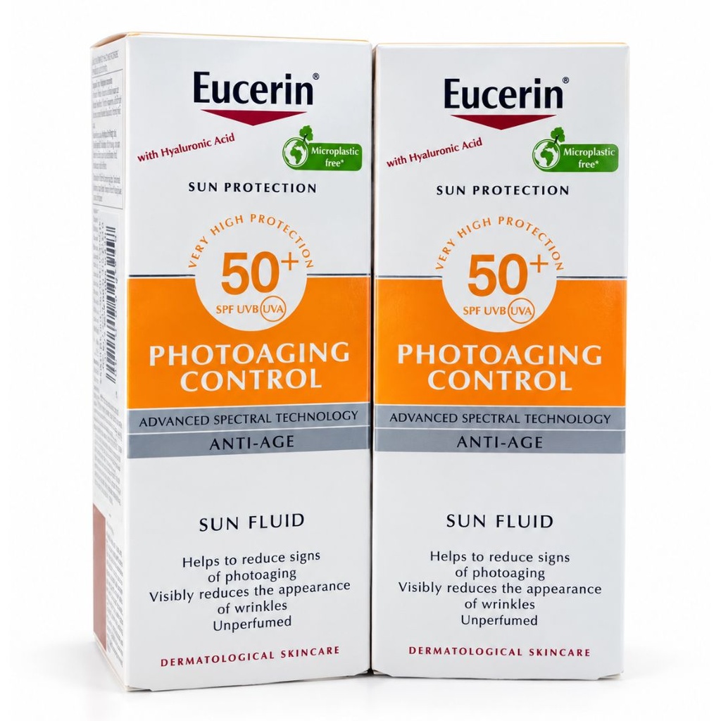 * Eucerin Photoageing Control SPF50 Sun Fluid, 50ml (1+1 Free)