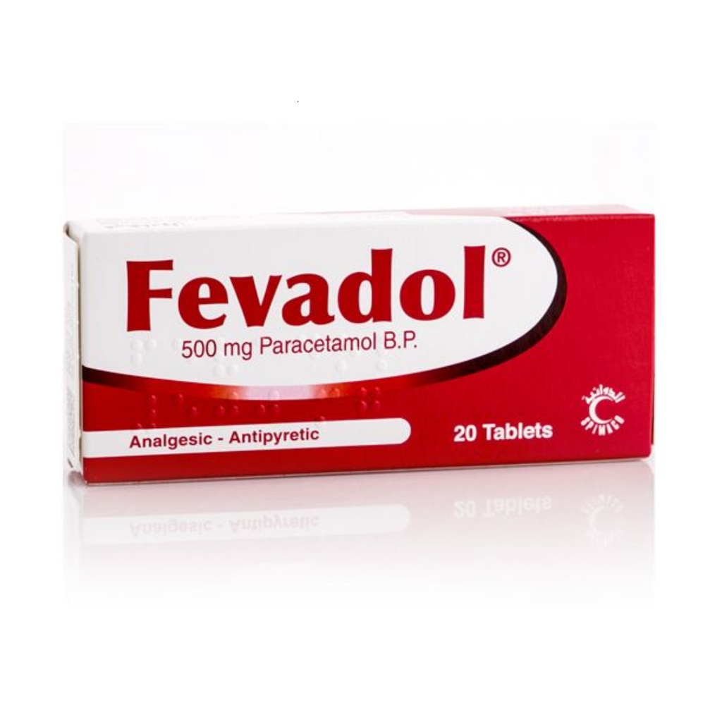 Fevadol 500mg Tablets, 20's