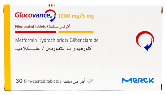 Glucovance 1000mg/5mg Tablets, 30's