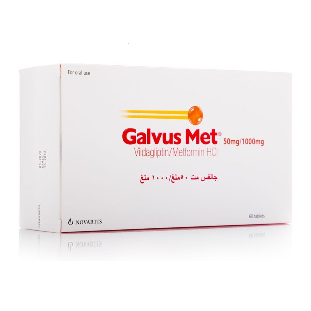 Galvusmet 50/1000mg Tablets, 60's