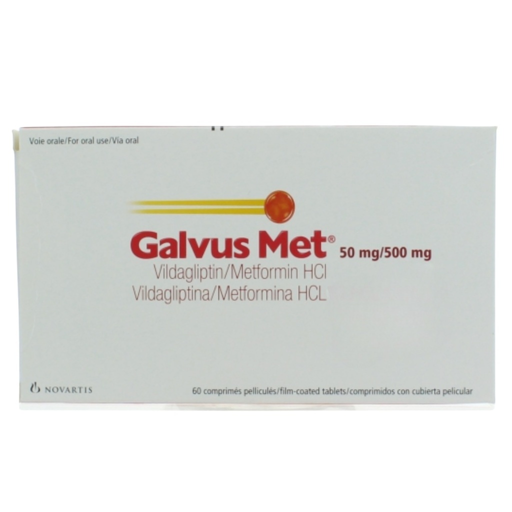Galvusmet 50/500mg Tablets, 60's