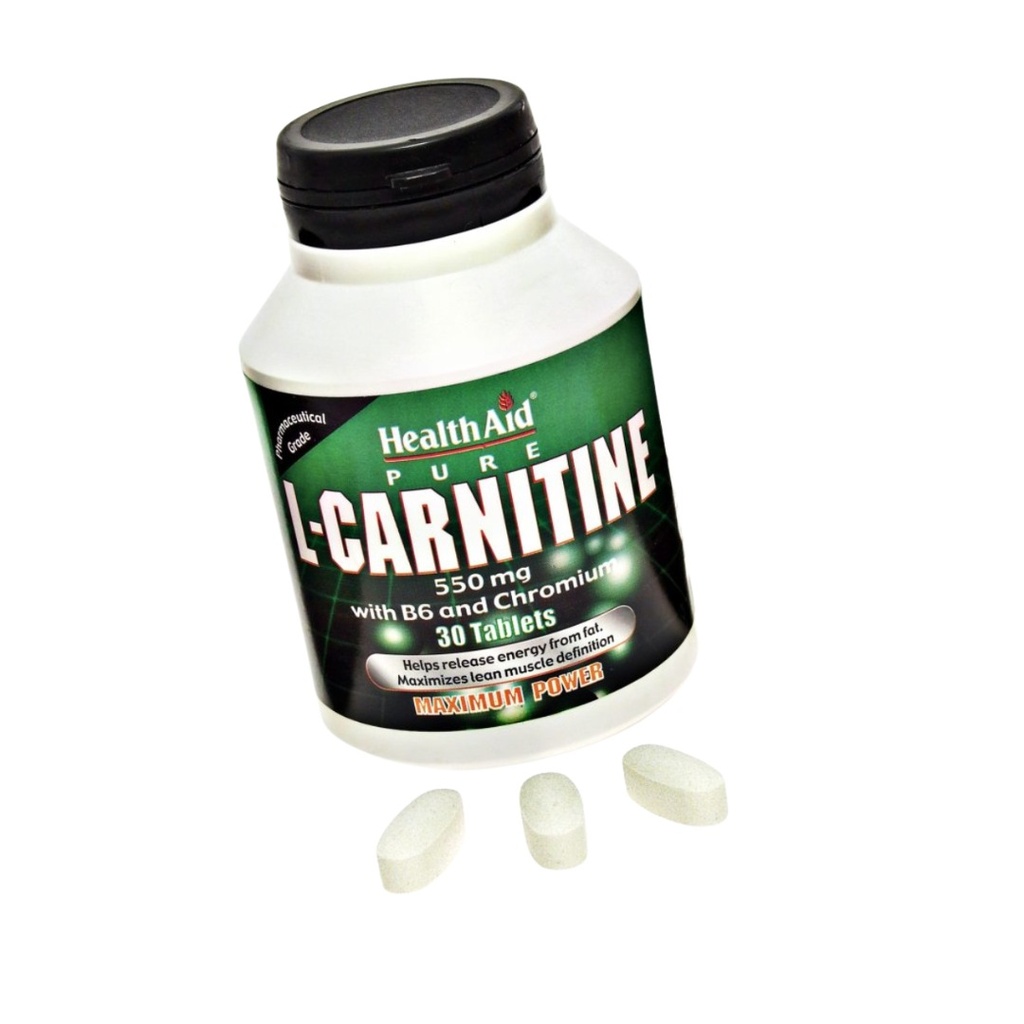 HealthAid L-Carnitine 550mg Tablets, 30's