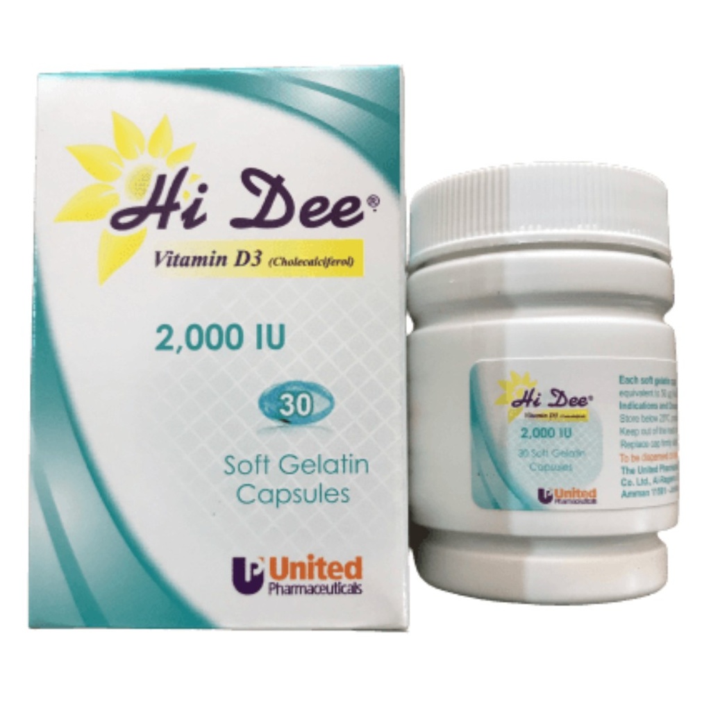 Hi Dee 2,000iu Soft Gelatin Capsules, 30's