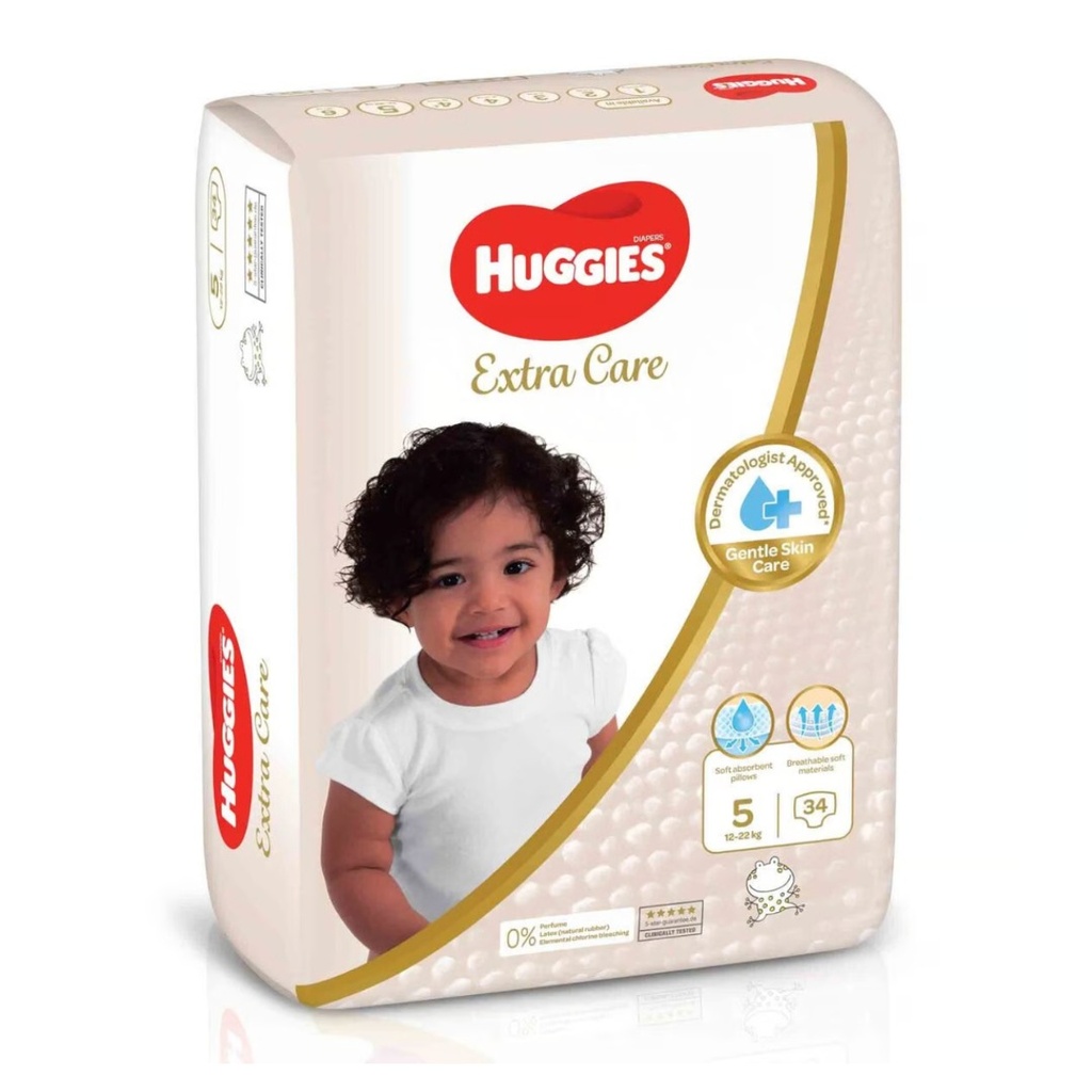 هجيز اكسترا كير مقاس 5، 34 حفاض