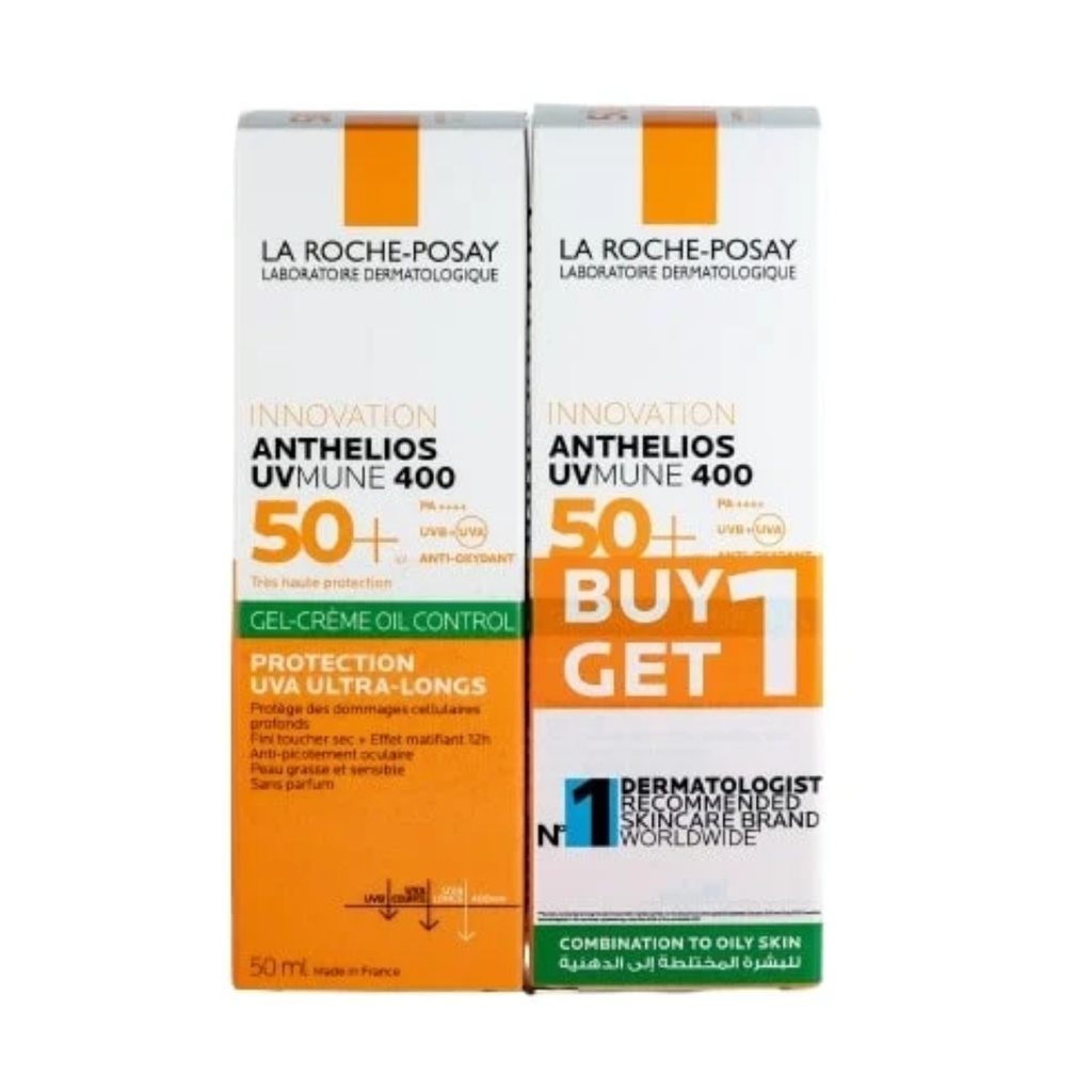 *La Roche-Posay Anthelios Oil Control, 50ml - (1+1 Free)