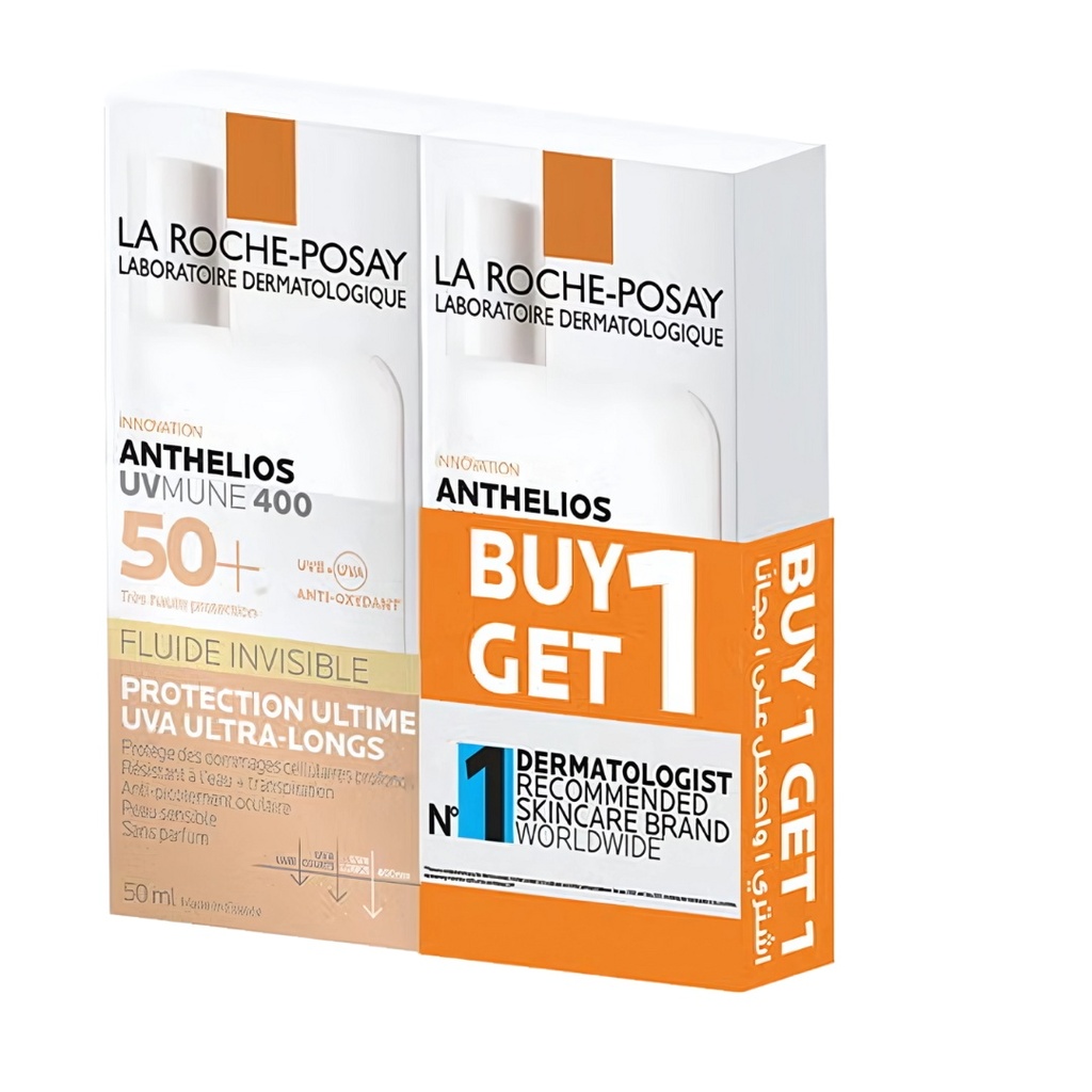 *La Roche-Posay Anthelios Invisible Fluid, 50ml - (1+1 Free)
