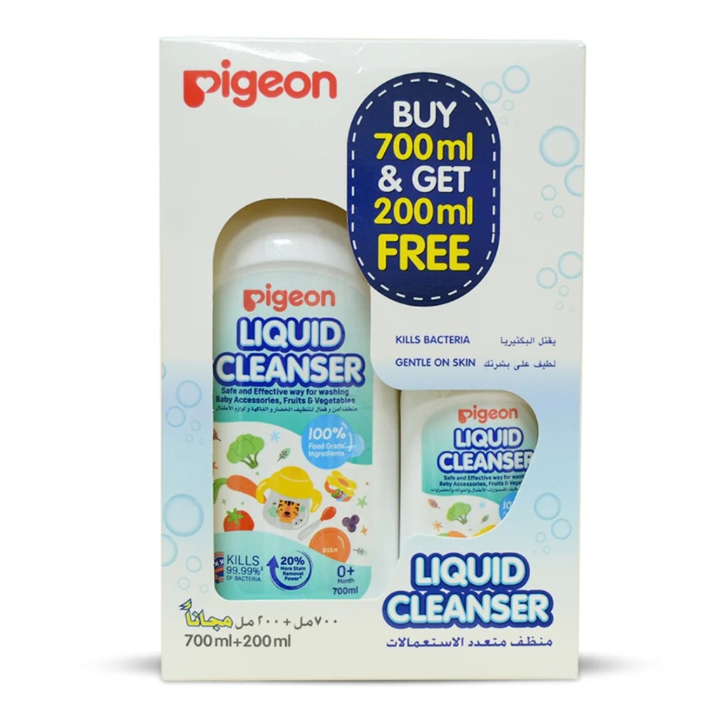 Pigeon Liquid Cleanser, (700ml+200ml) - FREE