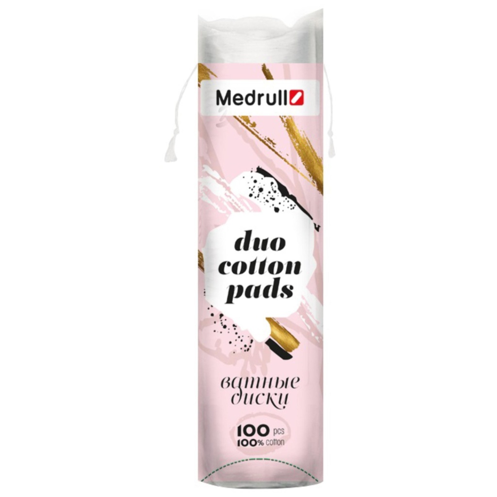 Medrull Duo Cotton Pads, 100's