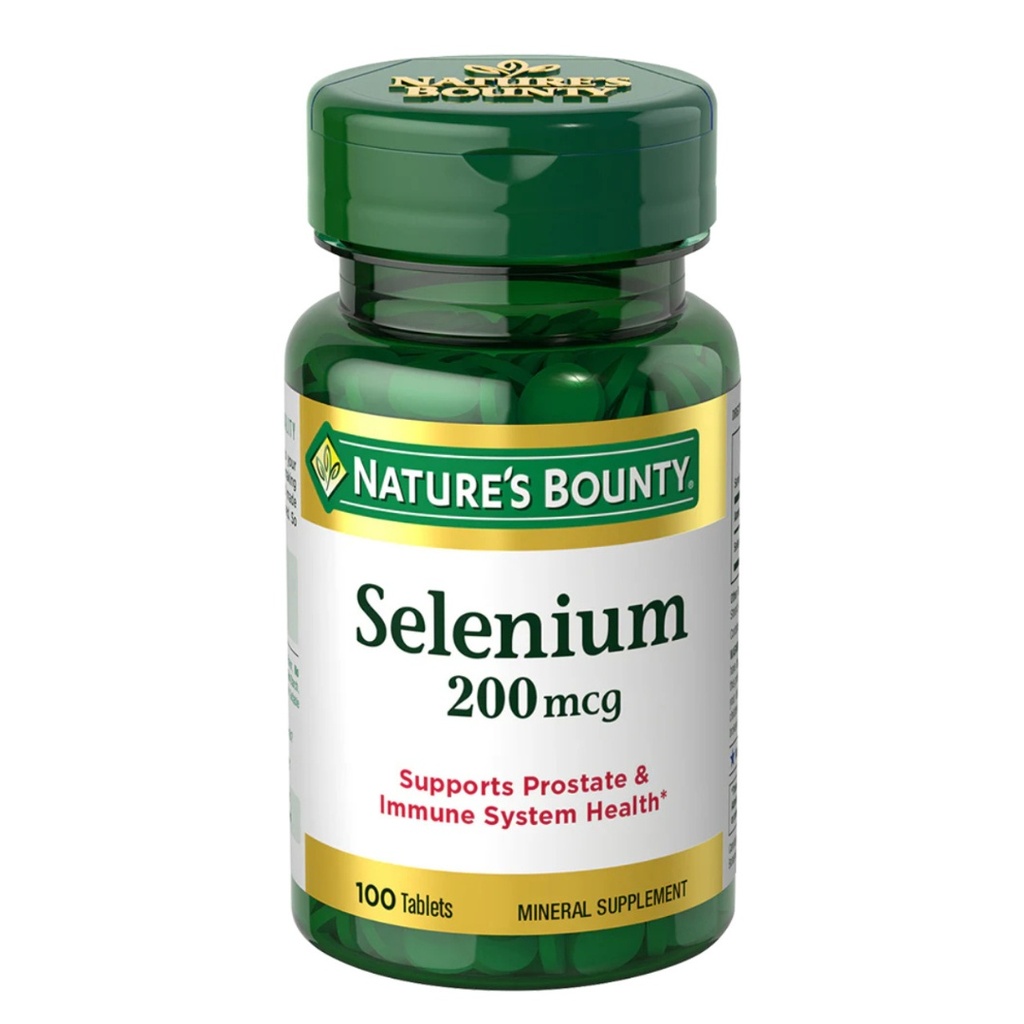 Nature's Bounty Selenium 200mcg Tablets, 100's 