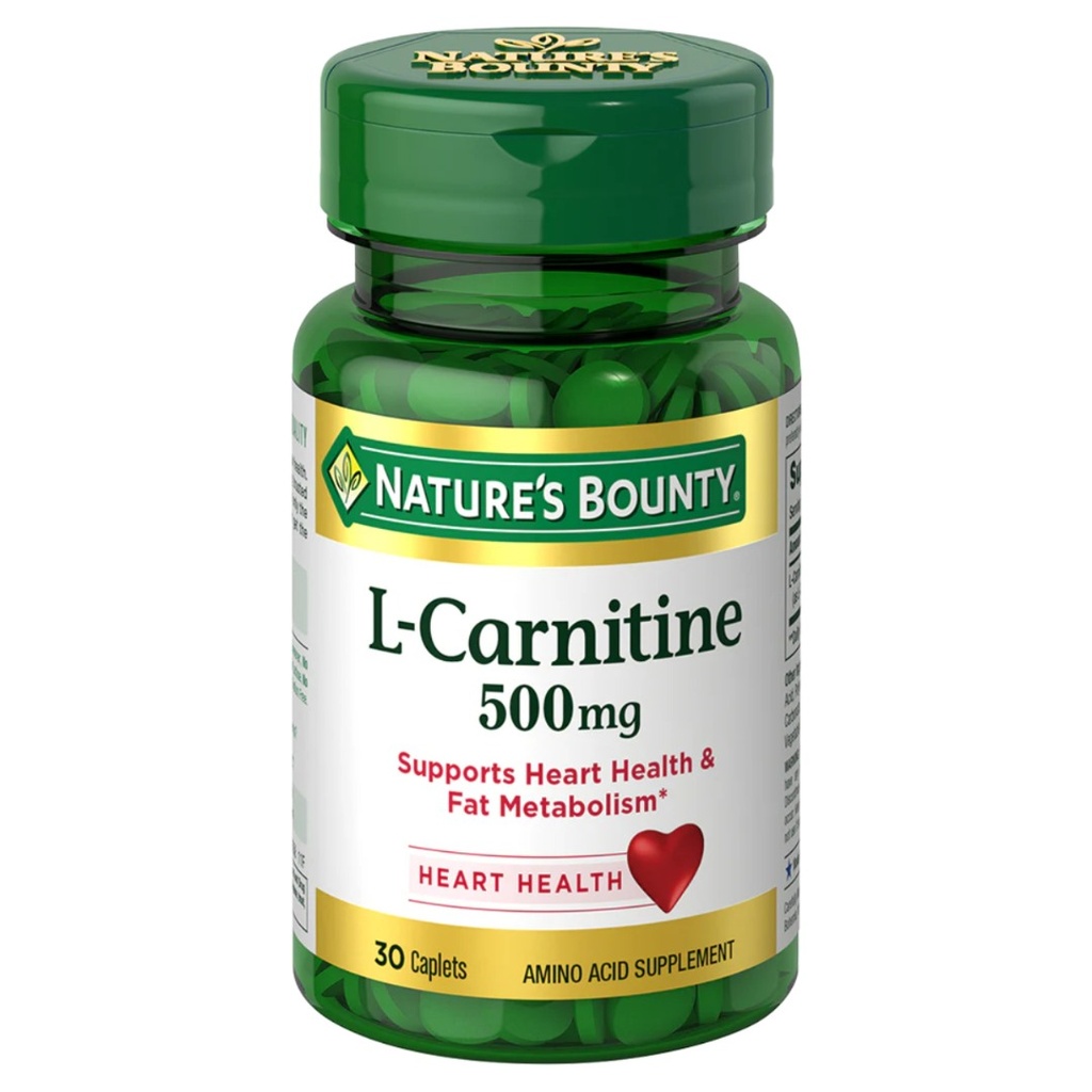 Nature's Bounty L-Carnitine 500mg Caplets, 30's