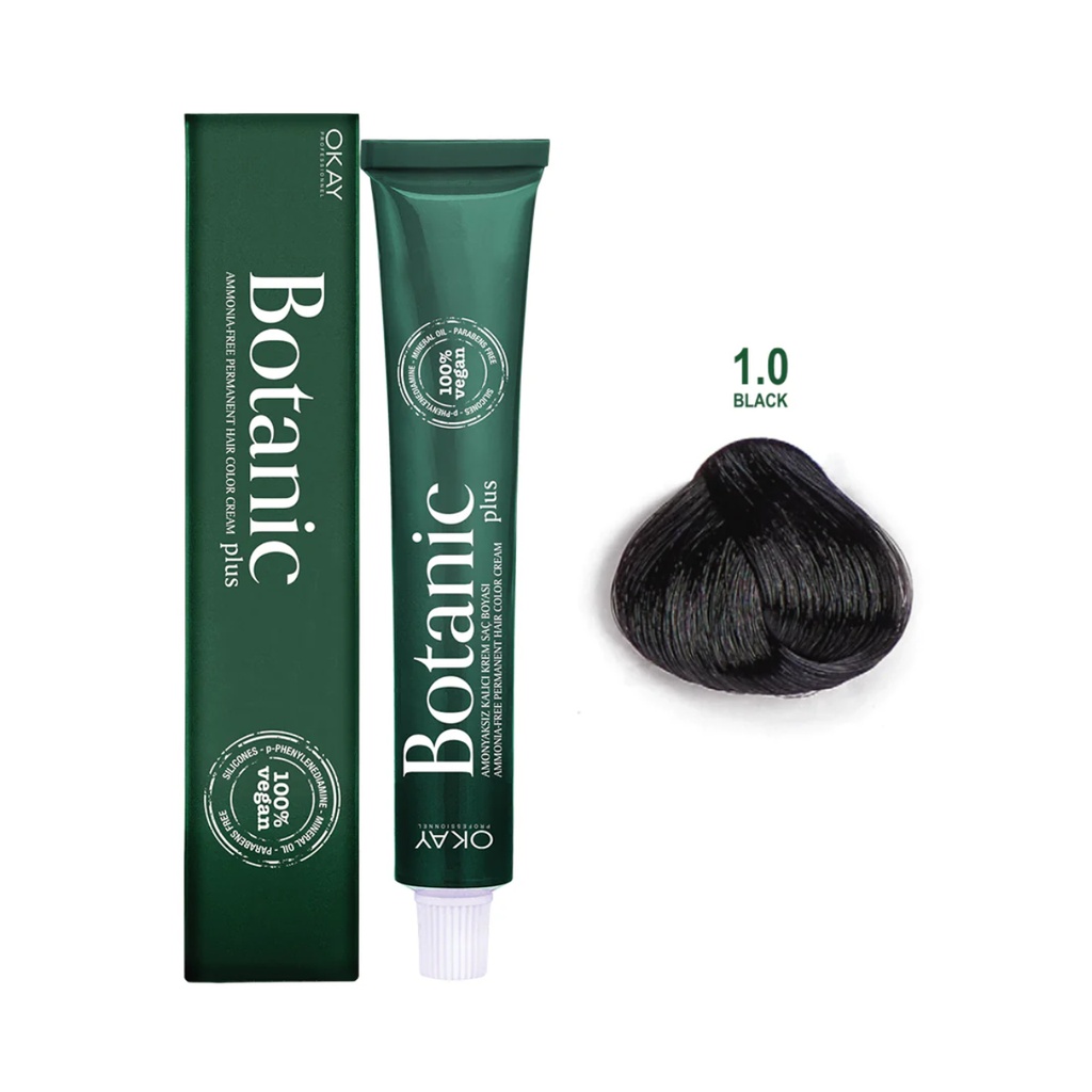 * Neva Botanic Hair Color 1.0 Black, 60ml