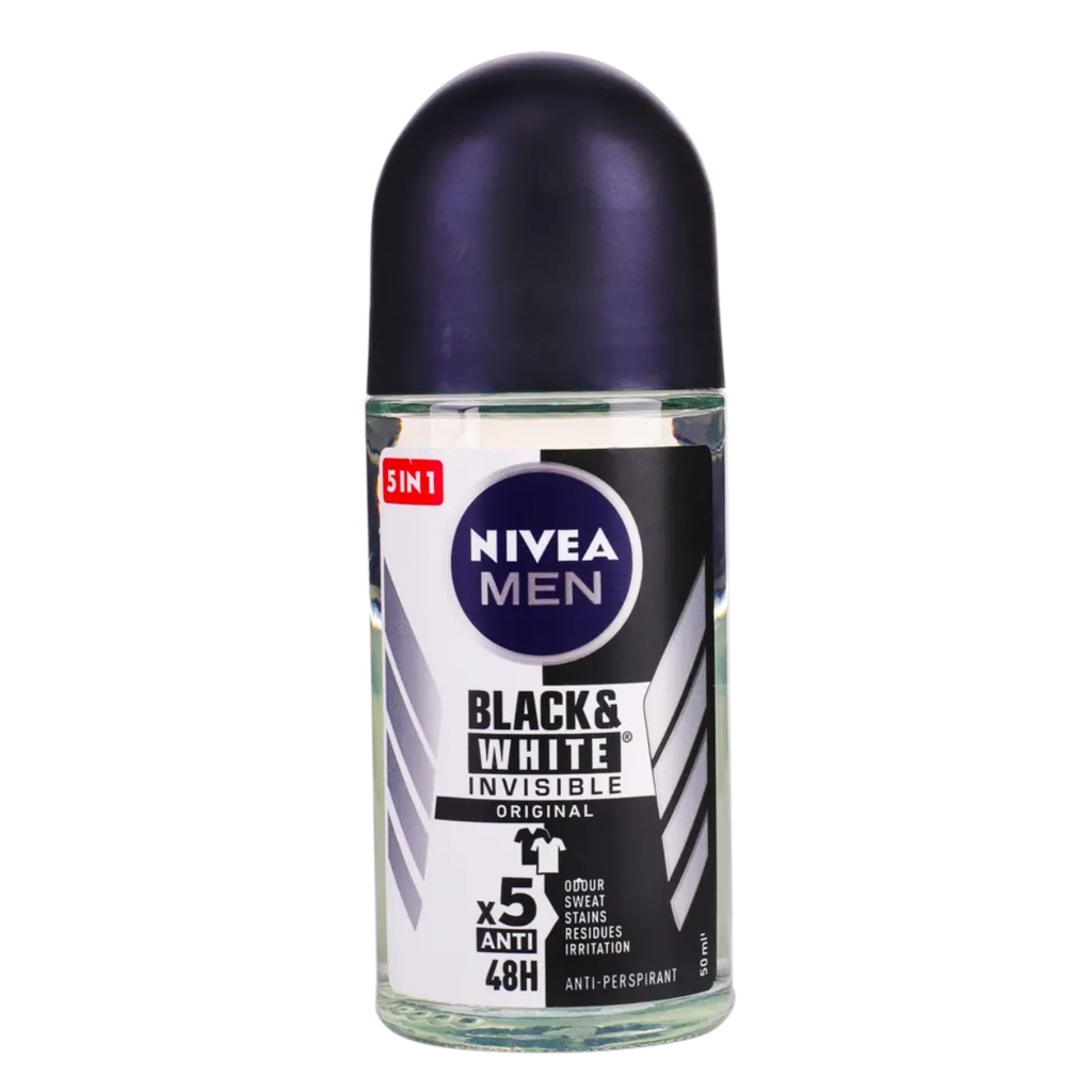 * Nivea Deodorant Invisible Black & White Roll-On, 50ml