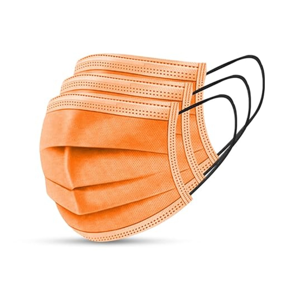 Orange Face Mask 3Ply