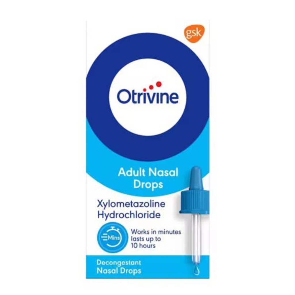 Otrivin Adult Nasal Drops 0.1%, 10ml