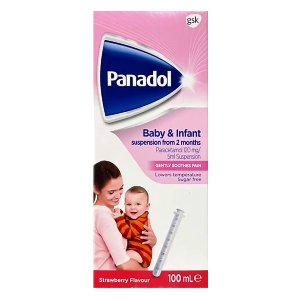 بنادول 120مجم/5مل شراب للأطفال والرضع، 100 مل