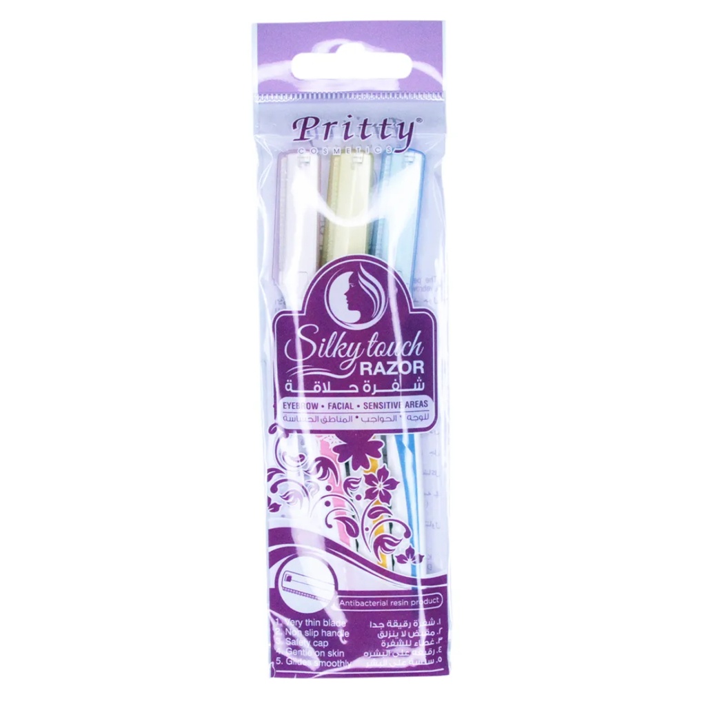 * Pritty Silky Touch Skin Razor Pack - 3's