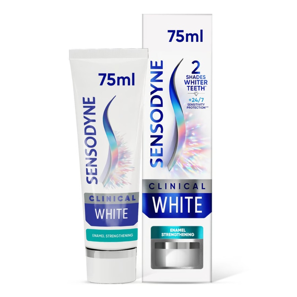 Sensodyne Clinical White Enamel Strength Toothpaste, 75ml