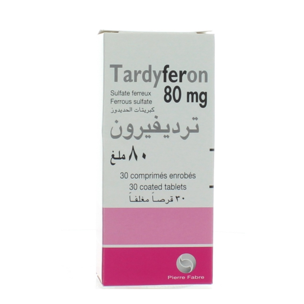 Tardyferon 80mg Tablets, 30's