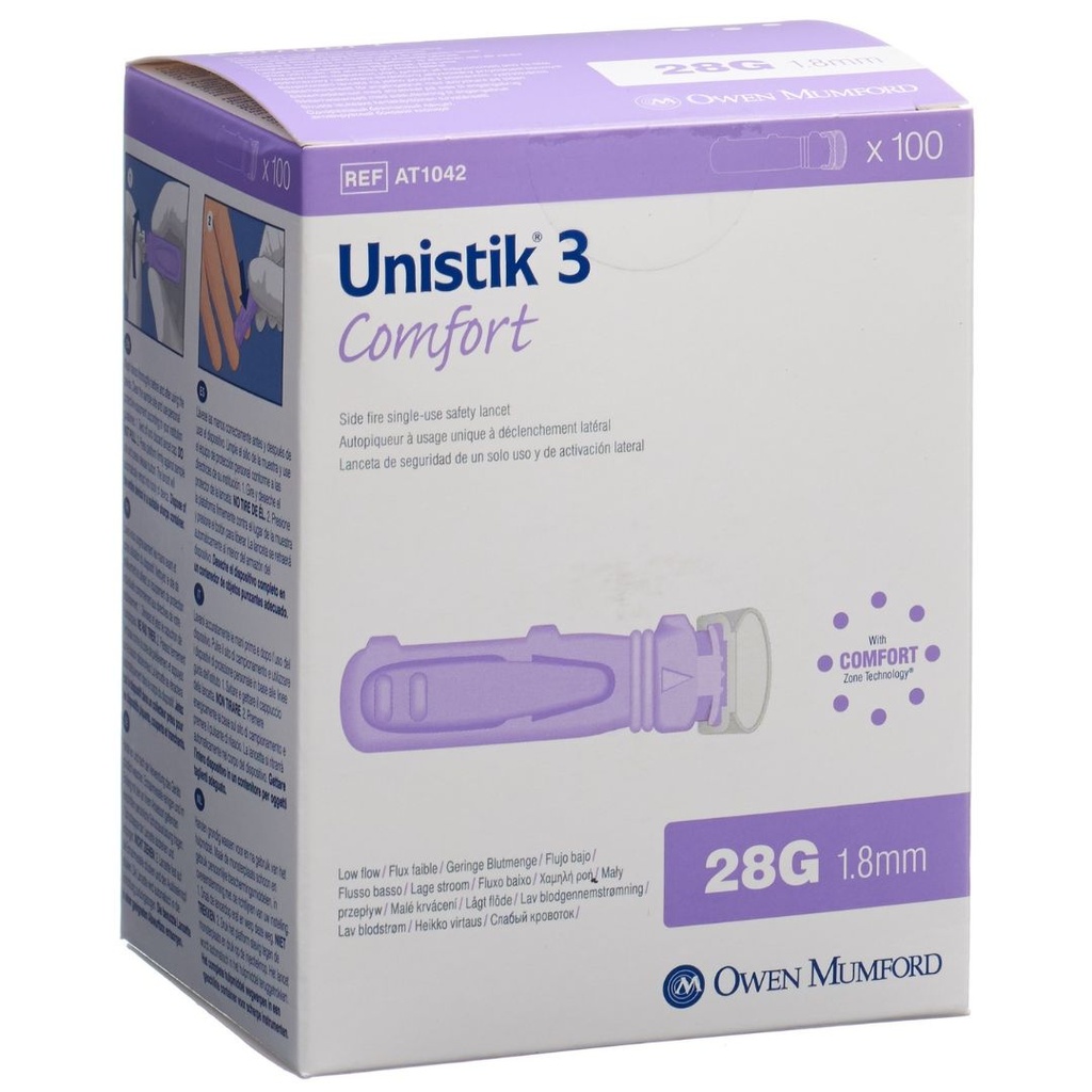 * Owen Mumford Unistik Comfort 28g 1.8mm