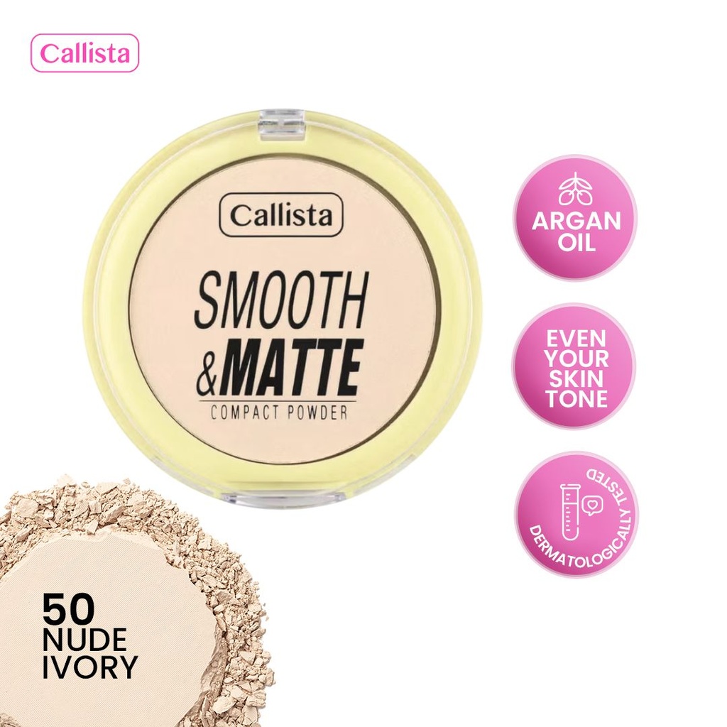 * Callista Smooth & Matte Compact Powder 10g-50