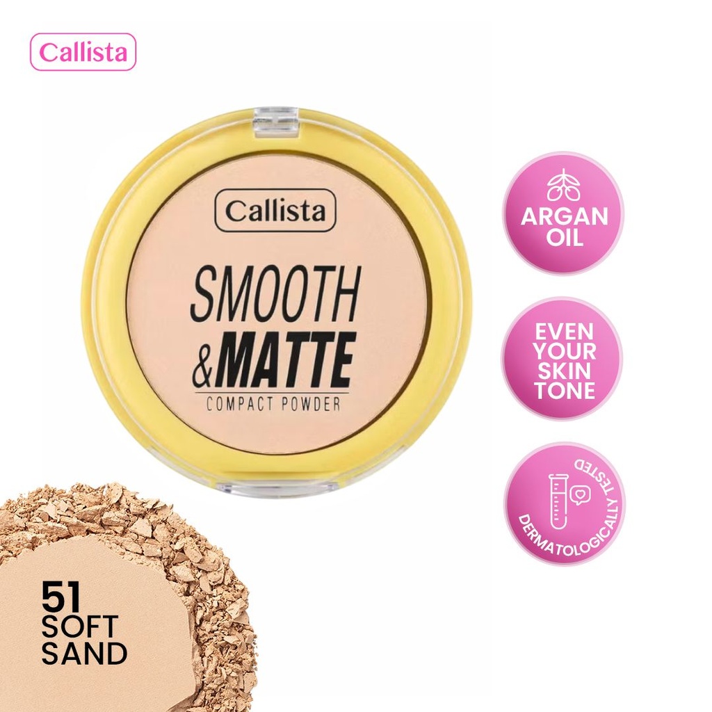 * Callista Smooth & Matte Compact Powder 10g-51