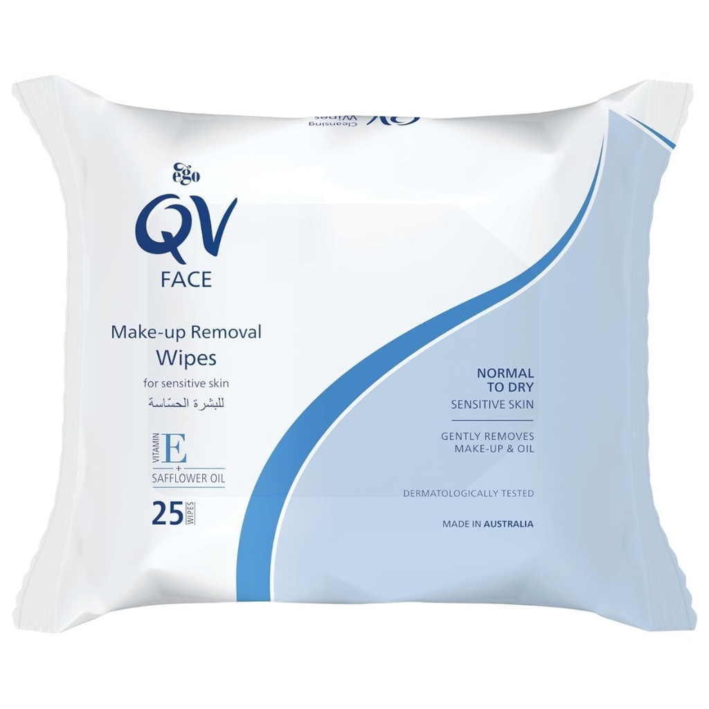 * QV Face Makeup Removal Wipes, 25's - NEW