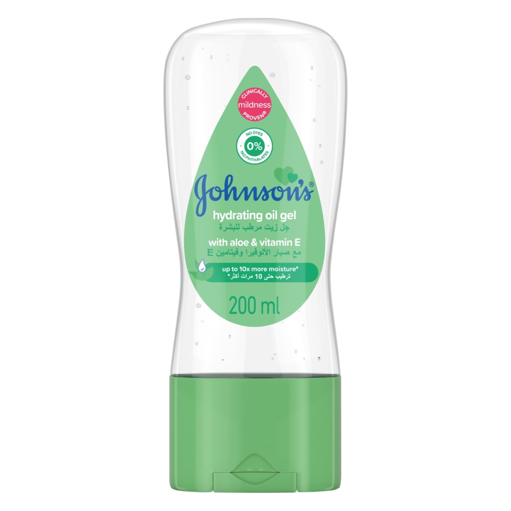 *Johnson's Baby Hydrating Oil Gel Aloe & Vitamin E, 200ml
