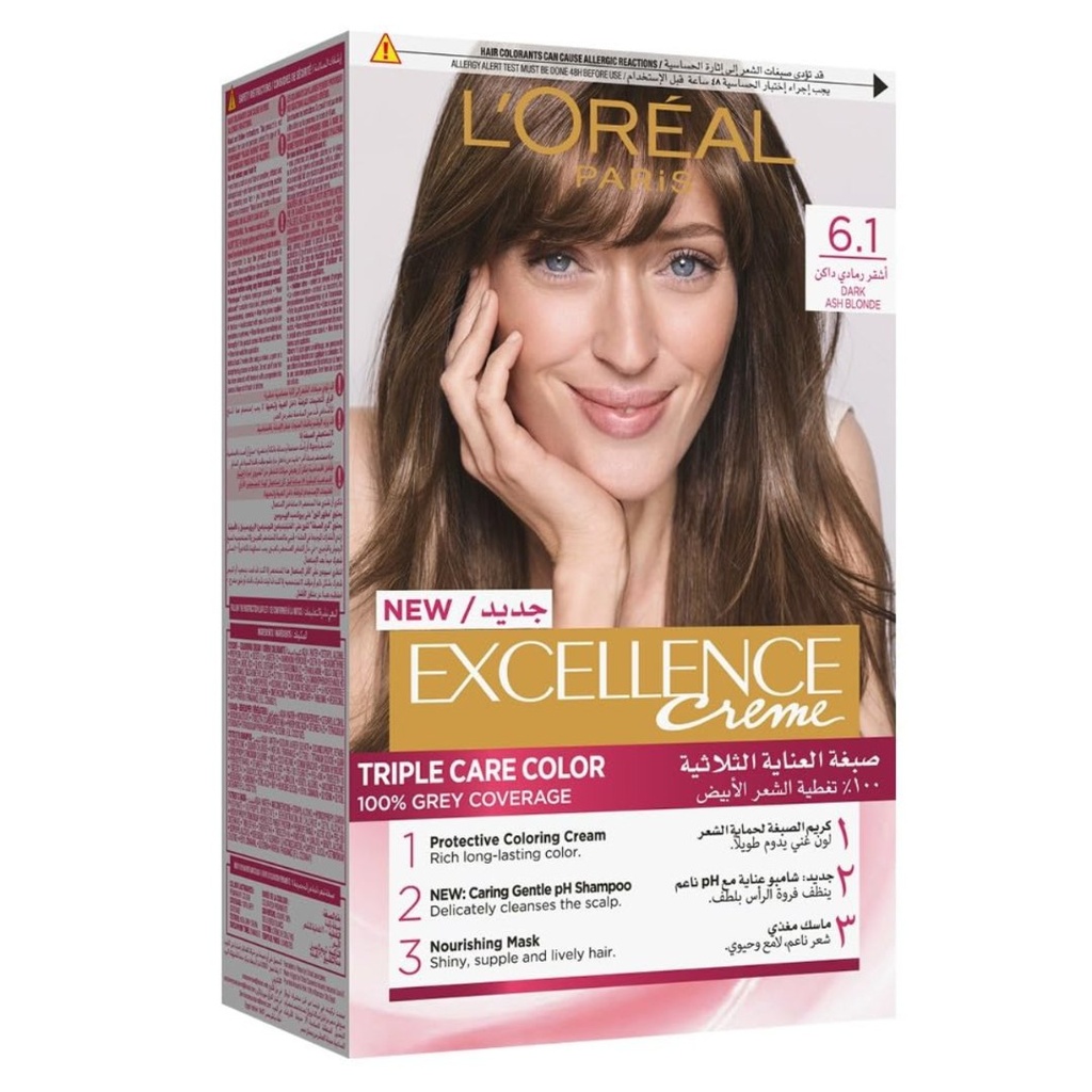 Loreal Excellence Color 6.1 - Dark Ash Blonde - OFFER (Single Pack 25% Off)