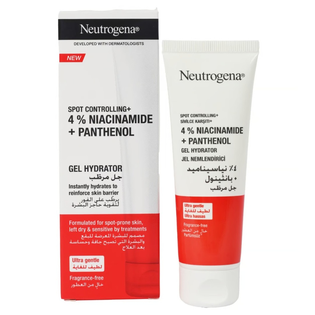 *Neutrogena Spot Controlling+ Gel Hydrator, 50ml