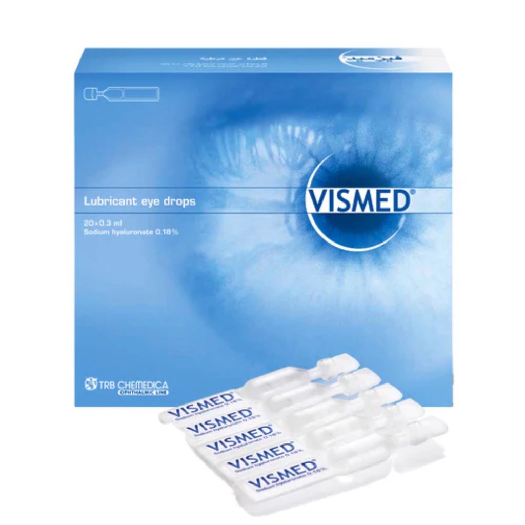 Vismed Lubricant Eye Drops, 0.3ml x 20's