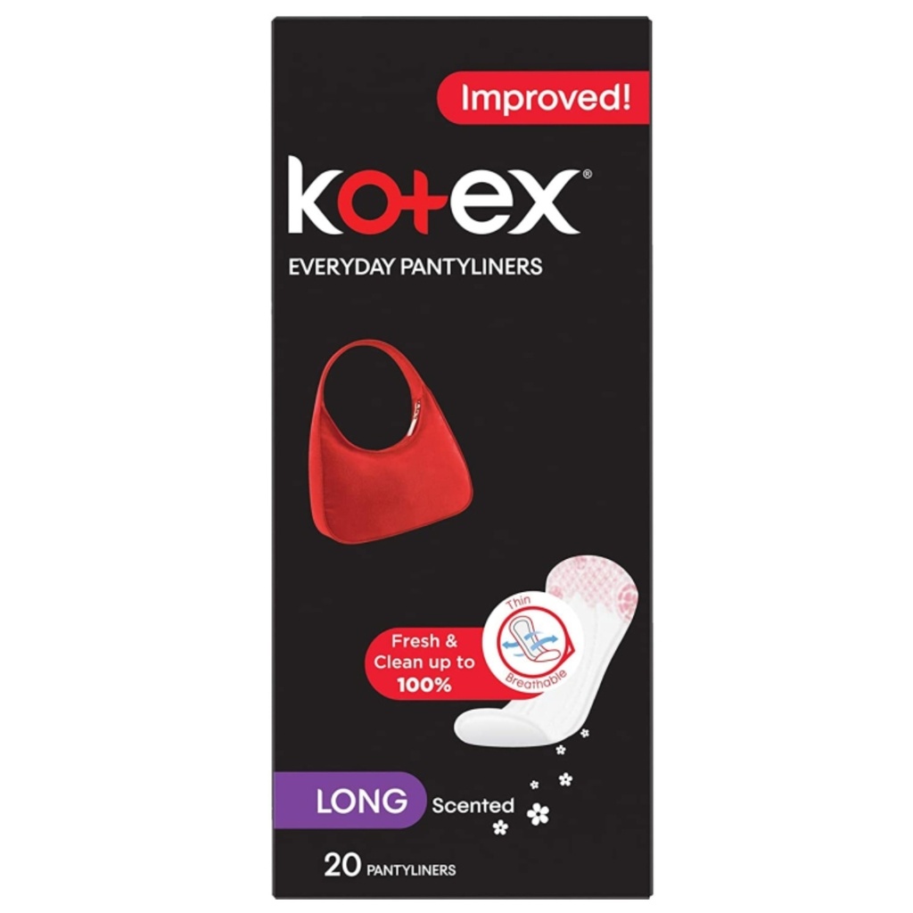 Kotex Pantyliners Antibacterial Long Scented, 20's