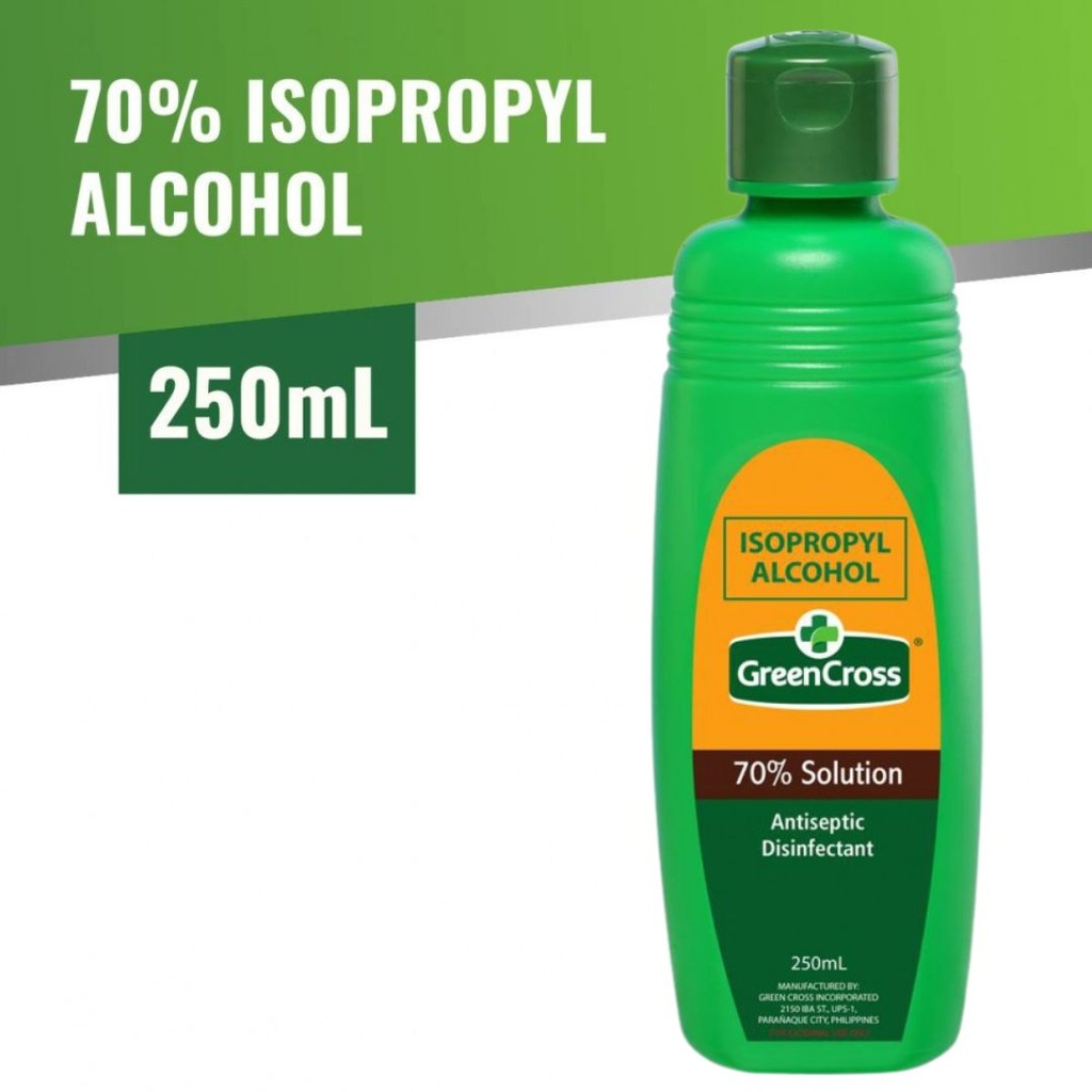 * GreenCross Isopropyl Alcohol 70% Solution, 250ml