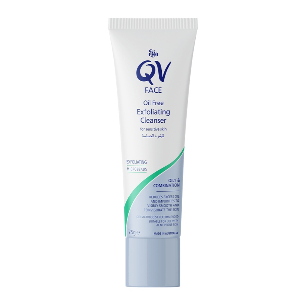 Qv Face Oil Free Exfoliating Cleanser, 75g