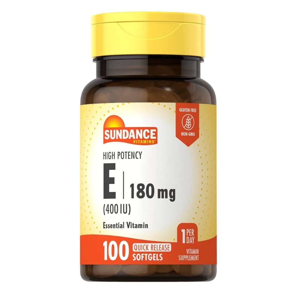 * Sundance Vitamin-E 400iu Softgels, 100's