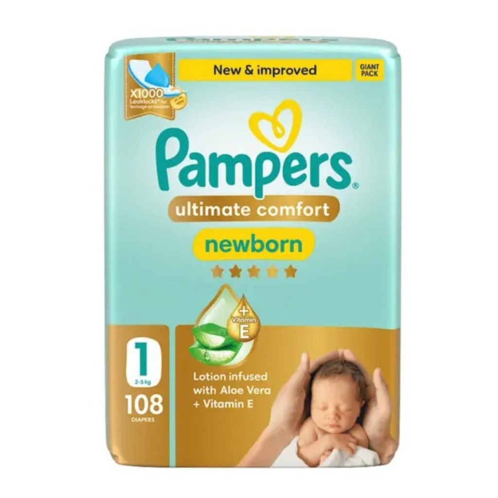 * Pampers Premium Care Newborn Size 1, 108's
