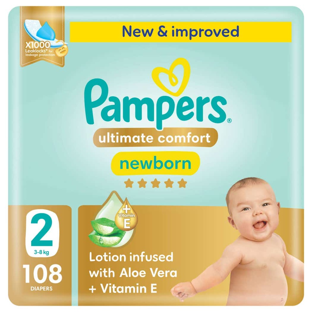 * Pampers Premium Care Newborn Size 2, 108's