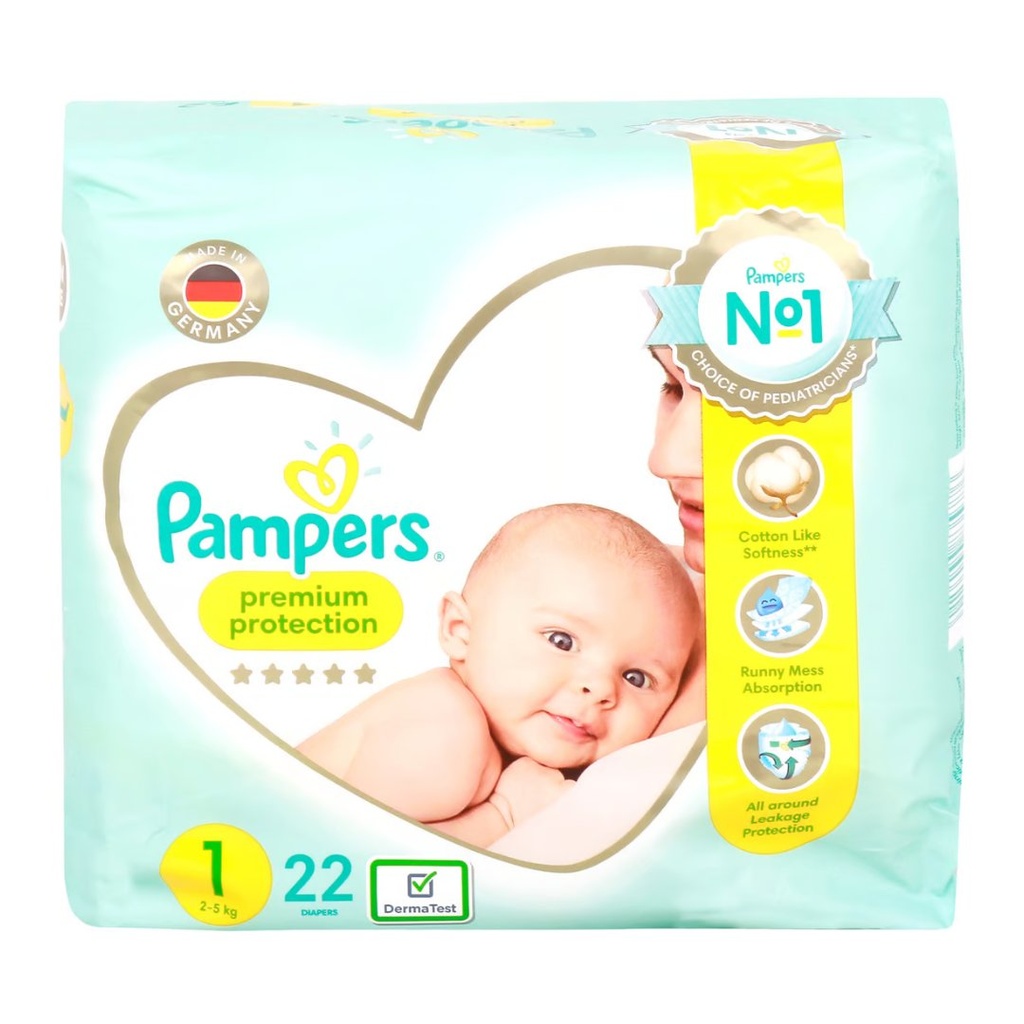 * Pampers Premium Care Newborn Size 1, 22's - OFFER