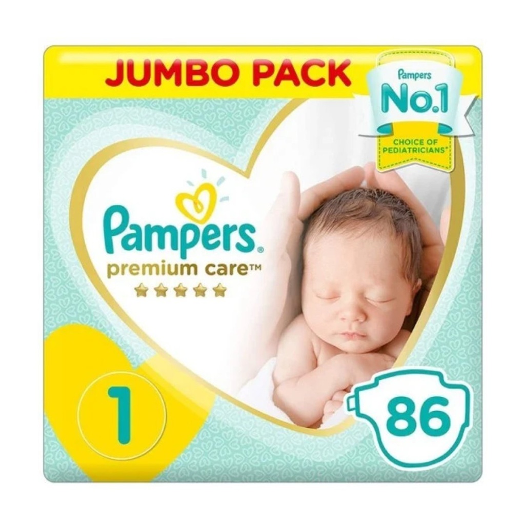 * Pampers Premium Care Newborn Size 1, 86's - OFFER