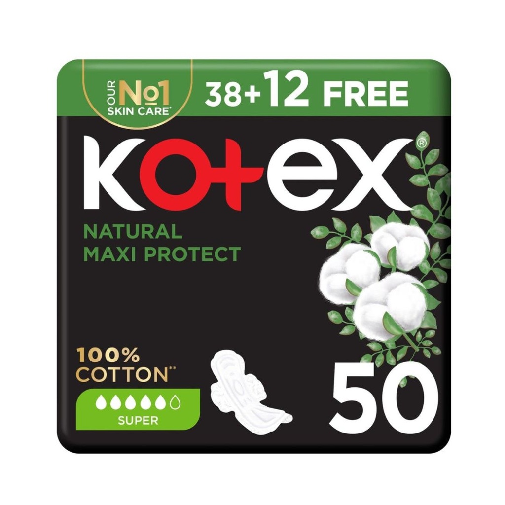 * Kotex Maxi Super Wings, 50's - (38+12 Free)