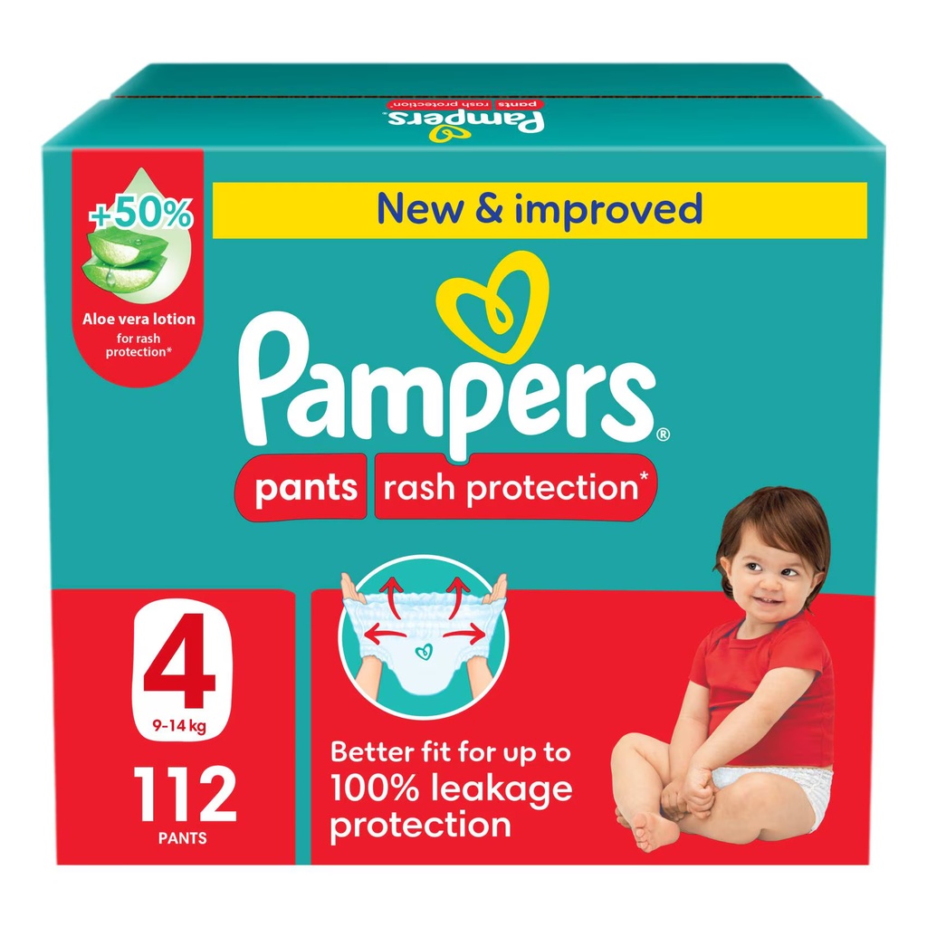 Pampers Pants Giant Box Size 4, 112's